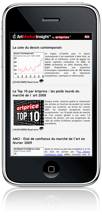 Artprice sur iPhone