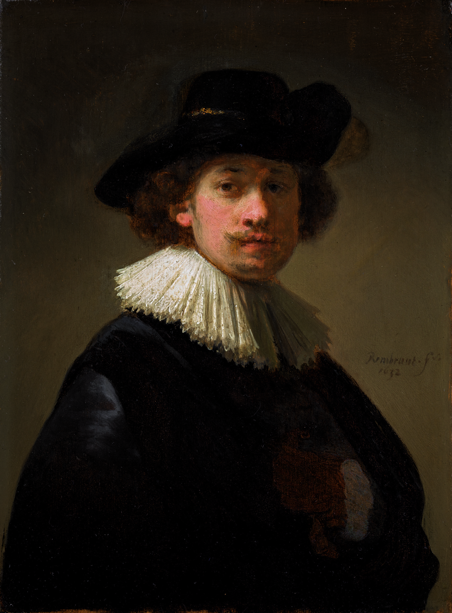 Rembrandt-Van-Rijn-Self-portrait-wearing-a-ruff-and-black-hat-1632-est.-£12-16-million-scaled-1510x2048-1