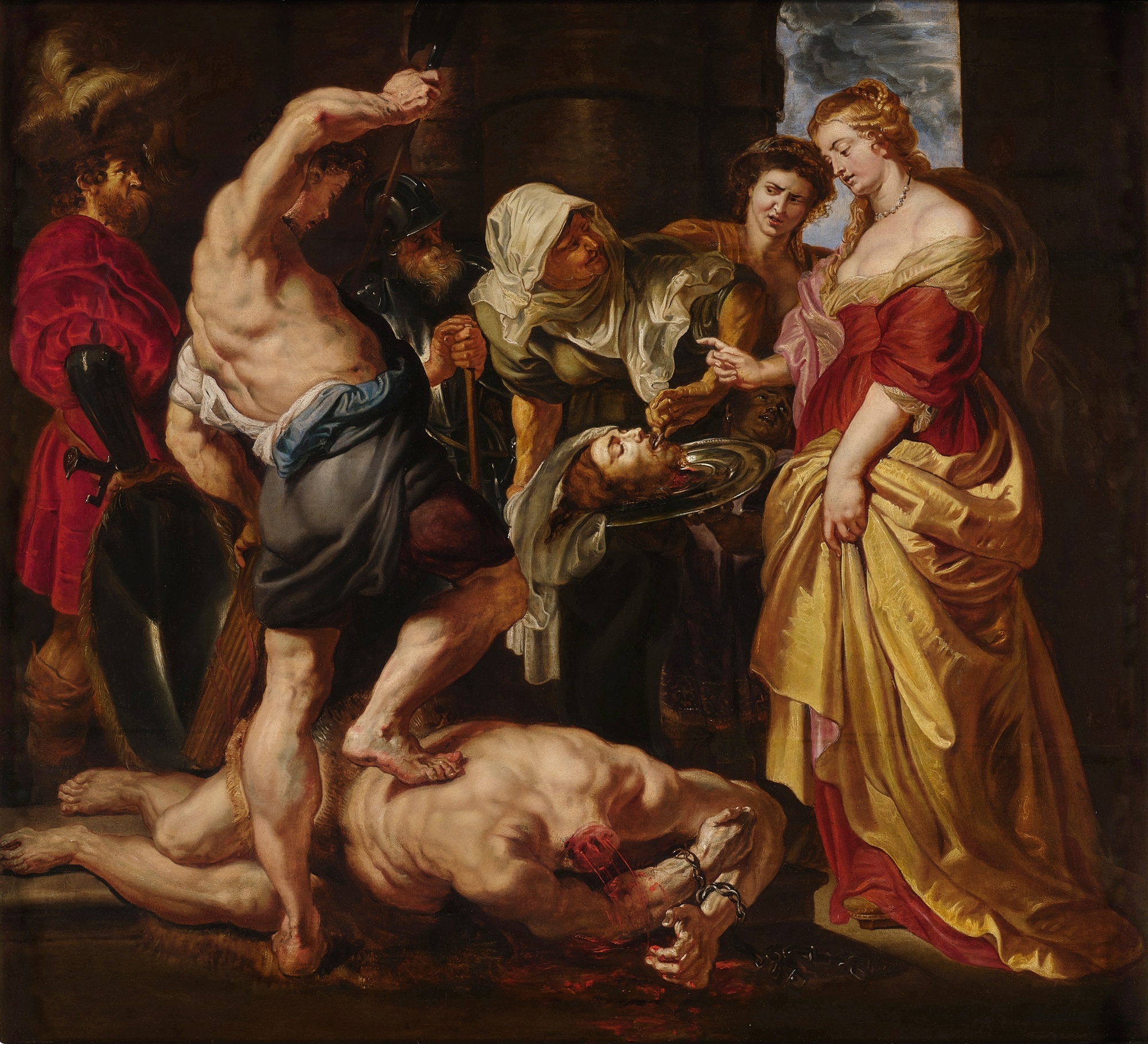 Rubens, la tête de saint Jean-Baptiste présentée à Salomé , 1609