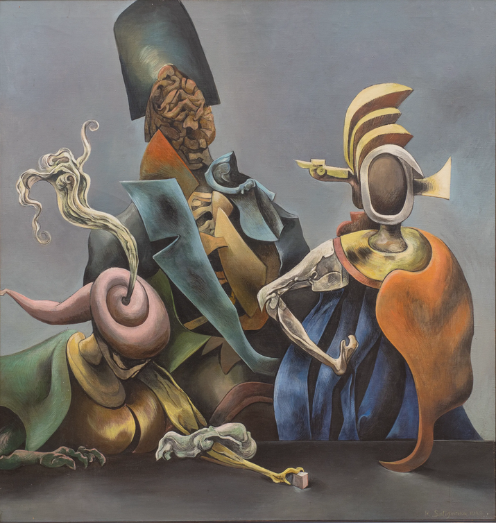 Kurt Seligmann Game of Chance No.2 (1949) : record, +677% en 21 ans Huile/toile, 109 x 104 cm Estimation: 43 240 $ - 64 900 $ Vendue 621 700 $ (Wannenes, Milan, 04/07/2024)
