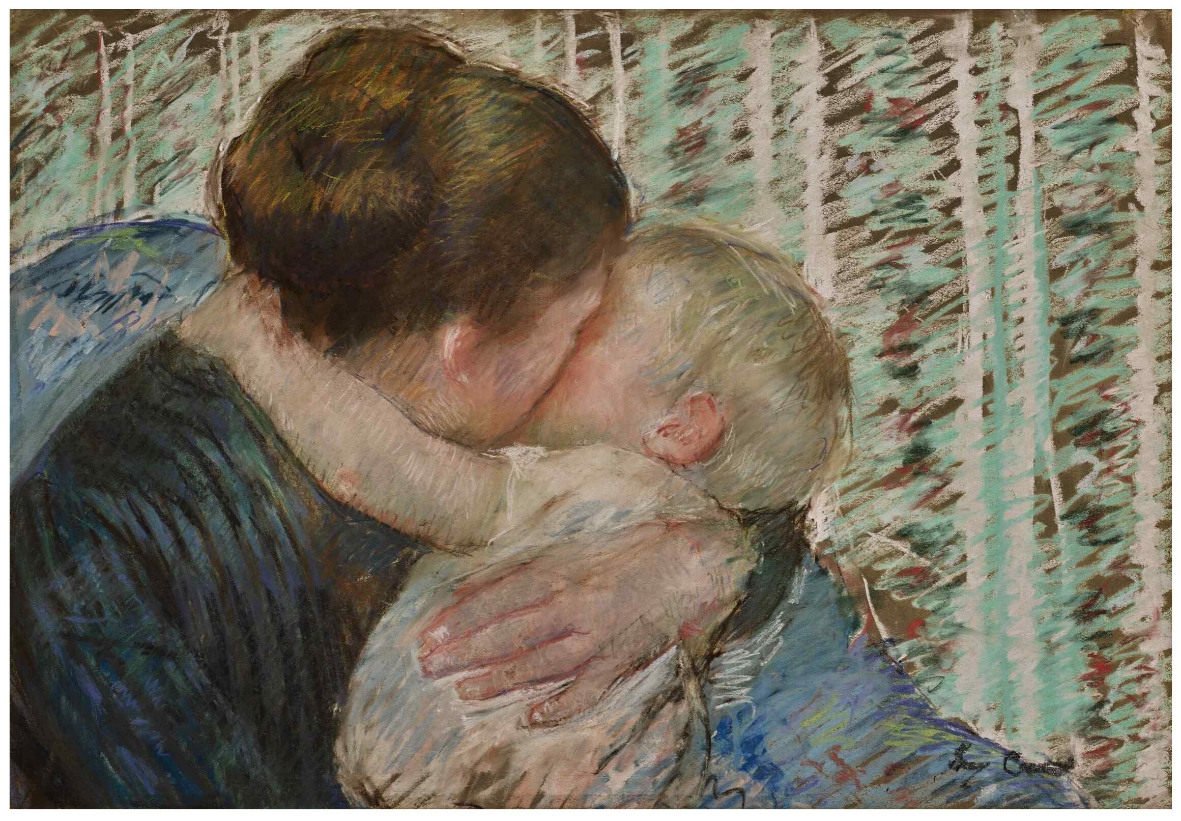 Mary Cassatt (1844-1926) A Goodnight Hug (1880)