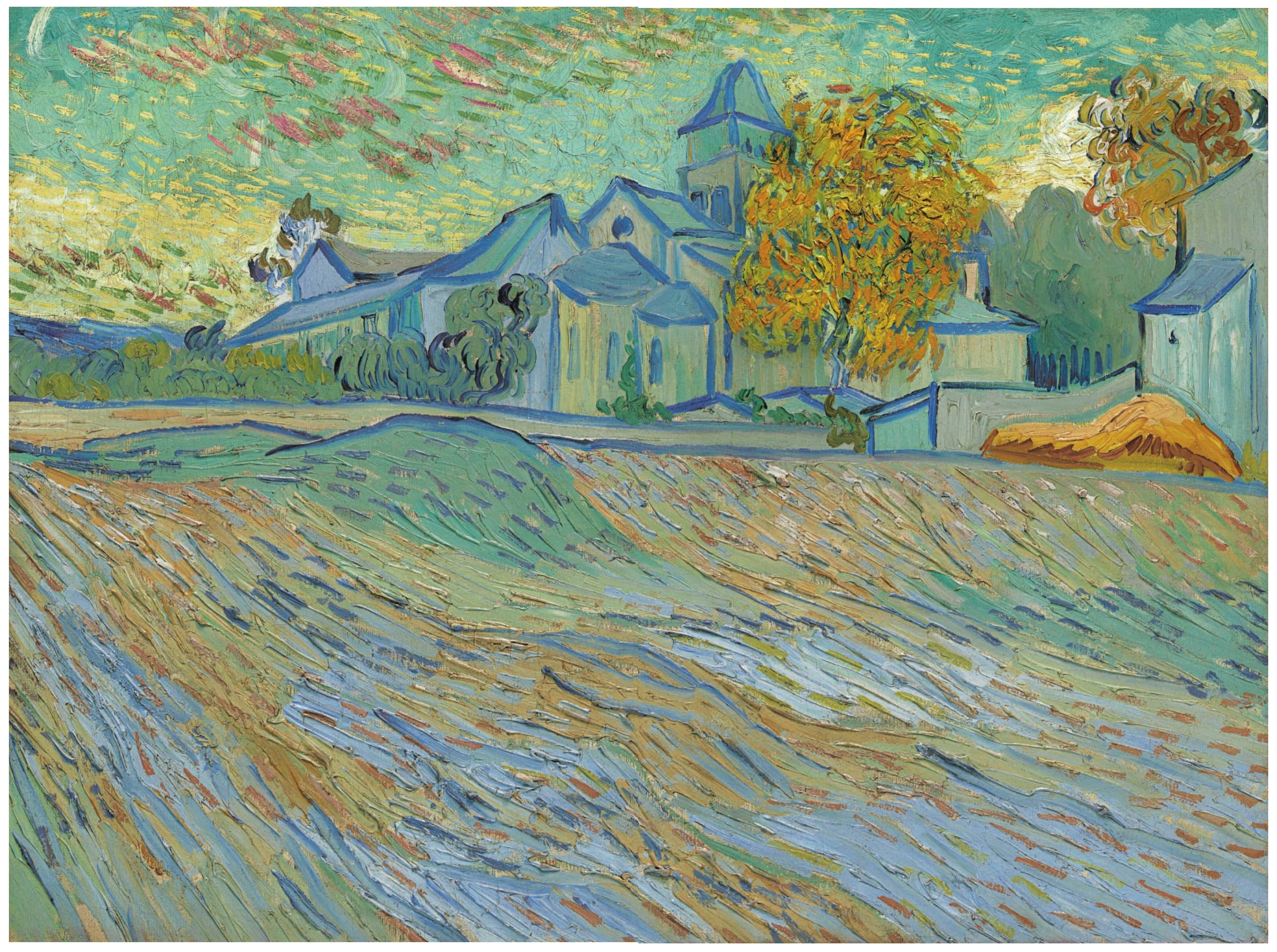 Vincent Van Gogh (1853-1890) Vue de l’asile et de la Chapelle Saint-Paul de Mausole (1889) 