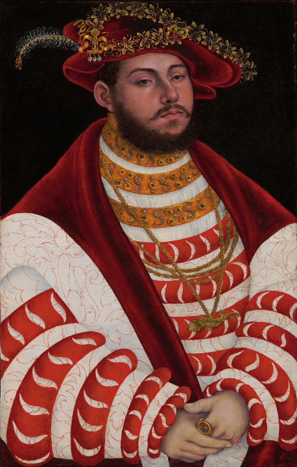 老卢卡斯•克拉纳赫 (1472-1553) 《Portrait of John Frederick I》