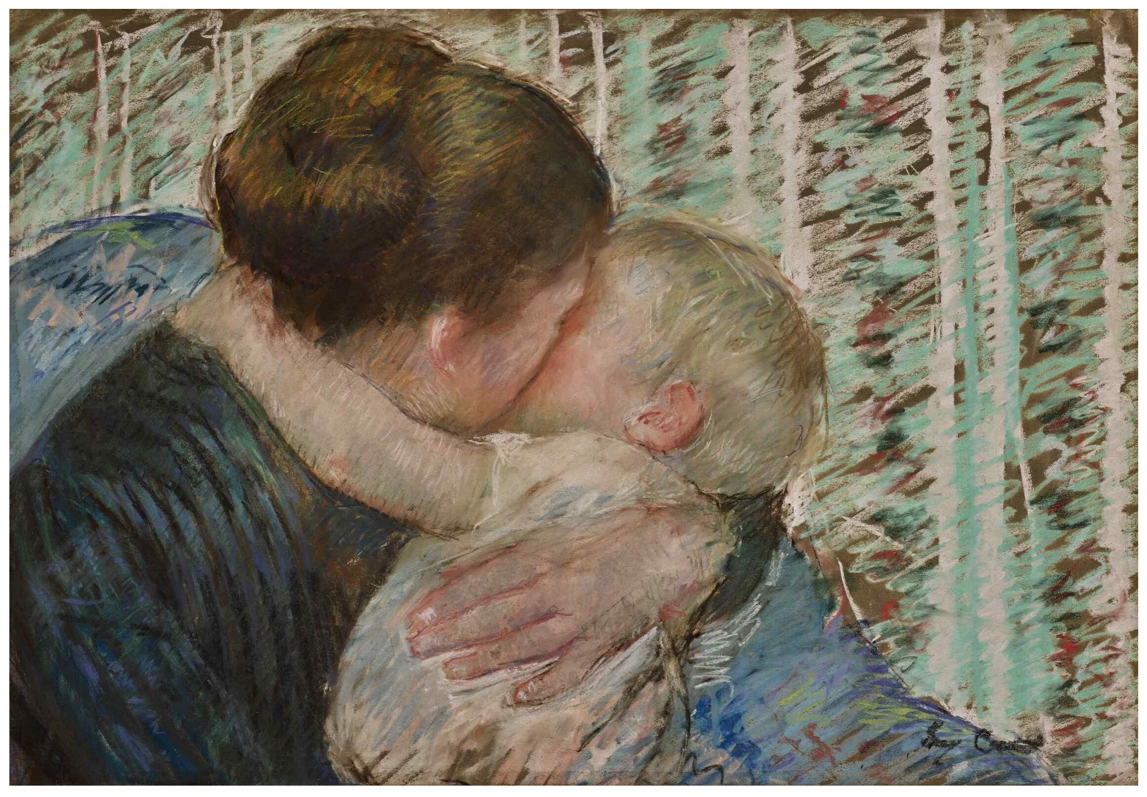 玛丽·卡萨特 (1844-1926) 《A Goodnight Hug》