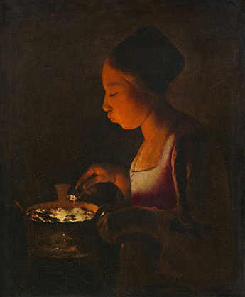 Georges de La Tour - La Fillette au brasier