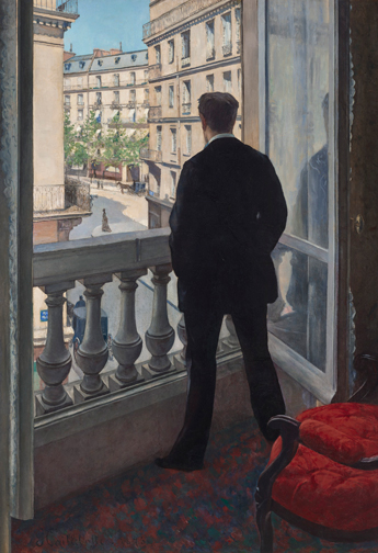 居斯塔夫•卡耶博特 (1848-1894) Jeune homme à sa fenêtre (1876) 油彩/帆布, 116 x 81cm