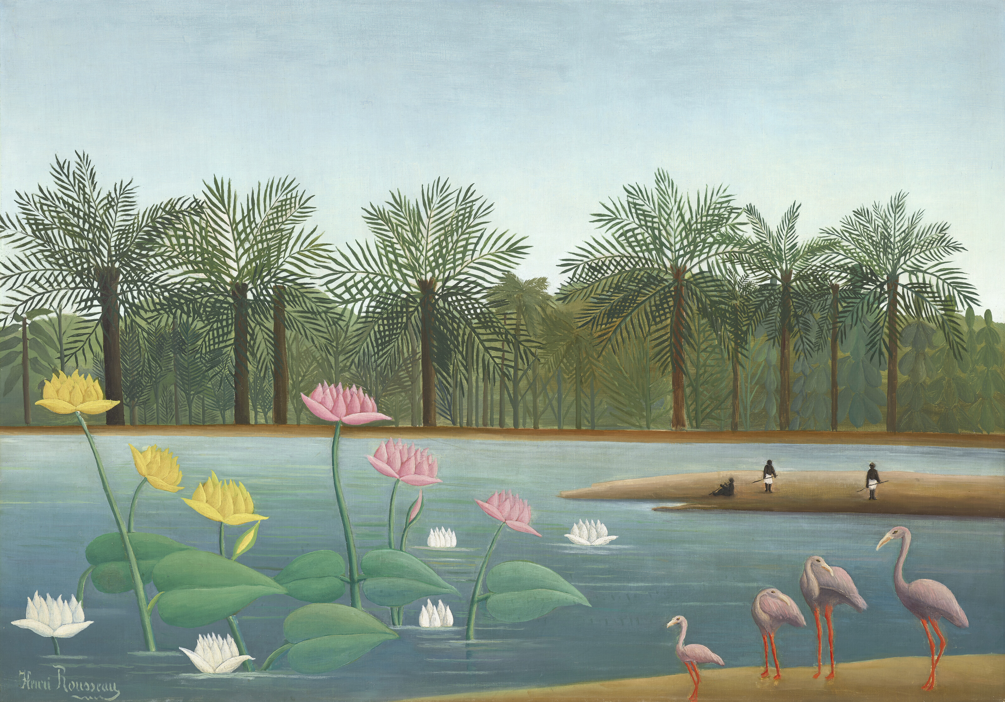 Le Douanier Rousseau (1844-1910) The Flamingos (1910)